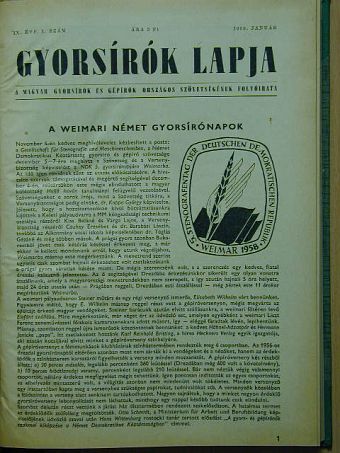 Gyorsírók lapja 1959. január-december [antikvár]