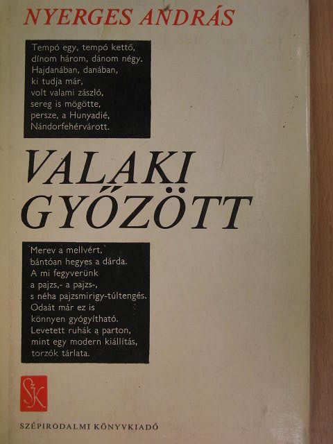 Nyerges András - Valaki győzött [antikvár]
