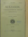 Lovcsányi Gyula - Századok 1886. október 15. [antikvár]