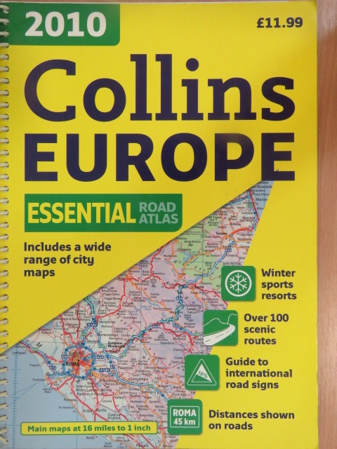 Collins Road Atlas Europe 2010 [antikvár]