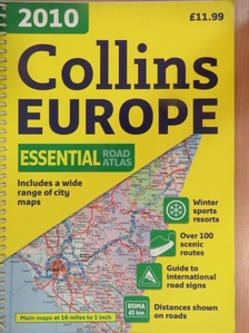 Collins Road Atlas Europe 2010 [antikvár]