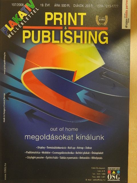 Bálint Tóth János - Print & Publishing 107/2008 október [antikvár]