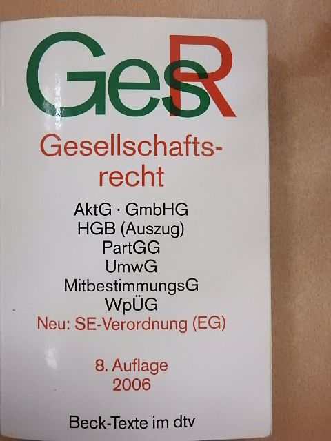 Gesellschaftsrecht  [antikvár]