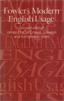 H. W. FOWLER - A Dictionary of Modern English Usage [antikvár]