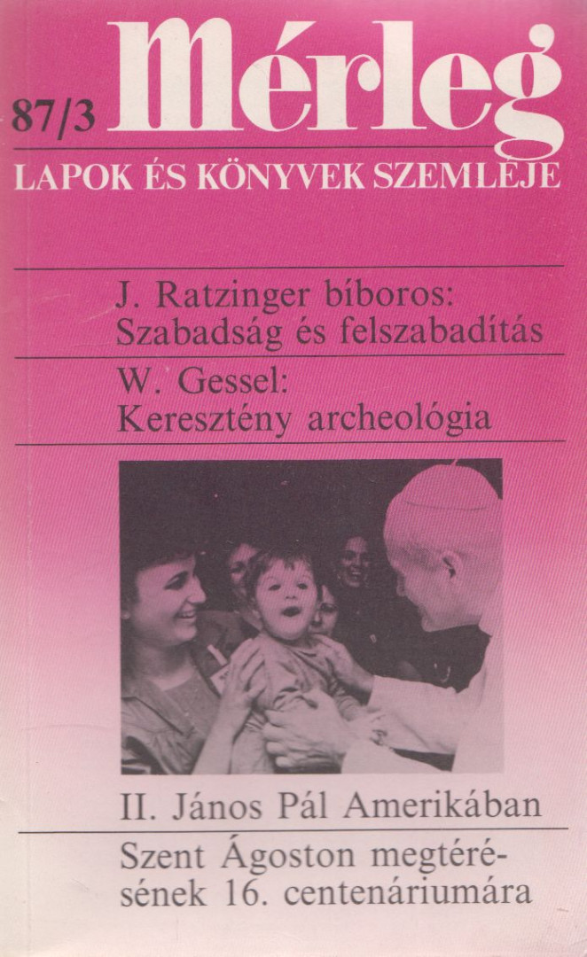 Boór János - Mérleg 1987/3. [antikvár]