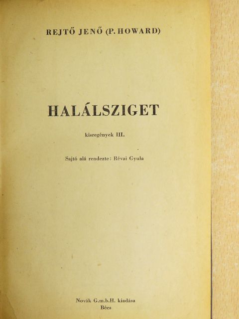 P. Howard - Halálsziget [antikvár]