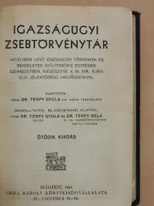 Dr. Térfy Béla - Igazságügyi zsebtörvénytár [antikvár]