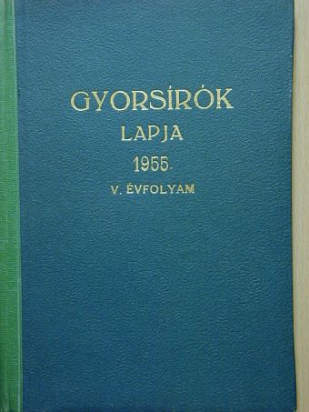 Gyorsírók lapja 1955. január-december [antikvár]