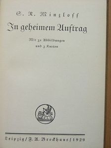 S. R. Minzloff - In geheimem Auftrag (gótbetűs) [antikvár]