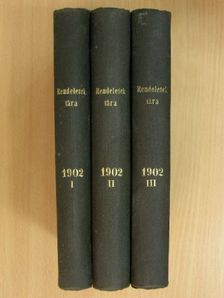 Magyarországi rendeletek tára 1902. I-III. [antikvár]