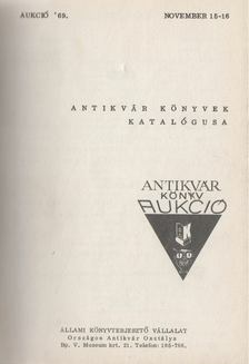 Antikvár könyvek katalógusa - Aukció '69 [antikvár]