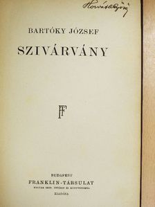 Bartóky József - Szivárvány [antikvár]