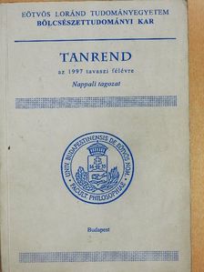 Tanrend az 1997. tavaszi félévre [antikvár]