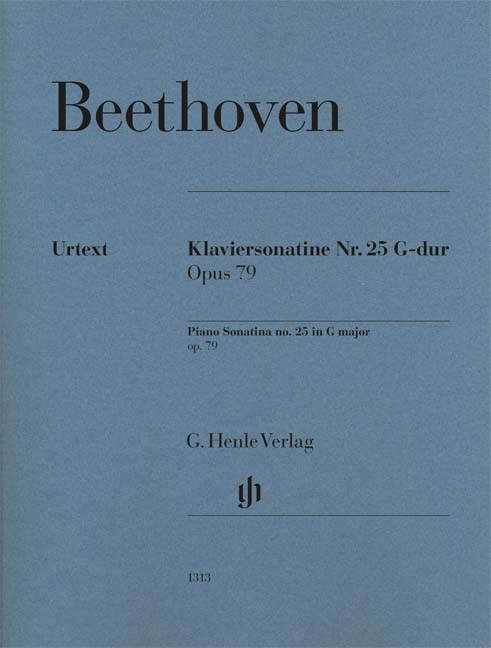 BEETHOVEN - SONATINE G-DUR NR. 25 OP.79