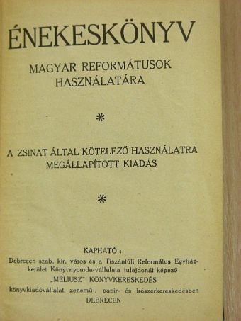 Énekeskönyv [antikvár]