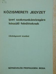 Balázsi István - Közismereti jegyzet [antikvár]