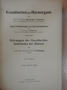 Dr. Adolf Schmidt - Krankheiten der Harnorgane/Krankenheiten des Verdauungskanals, der Eingeweidedrüsen und des Peritoneums/Krankenheiten der Kreislaufsorgane/Die Krankenheiten der Leber mit Einschluß der hepatolienalen Affektionen [antikvár]