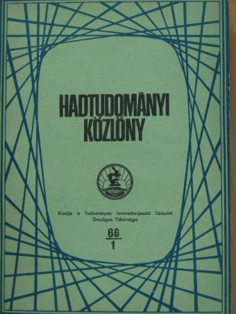 Baán János - Hadtudományi Közlöny 1966/1. [antikvár]