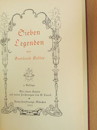 Gottfried Keller - Sieben Legenden (gótbetűs) [antikvár]