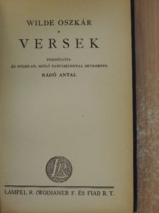 Wilde Oszkár - Versek [antikvár]