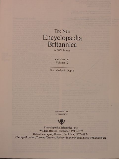 The New Encyclopaedia Britannica in 30 Volumes - Macropaedia 12 [antikvár]