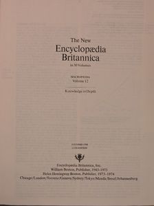 The New Encyclopaedia Britannica in 30 Volumes - Macropaedia 12 [antikvár]