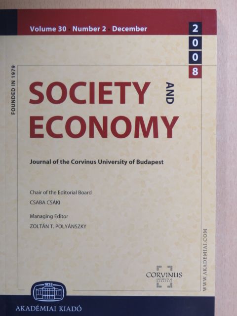 Indhira Santos - Society And Economy 2008/2 [antikvár]