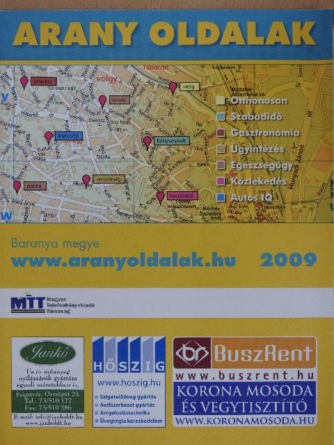 Arany Oldalak - Baranya megye 2009 [antikvár]