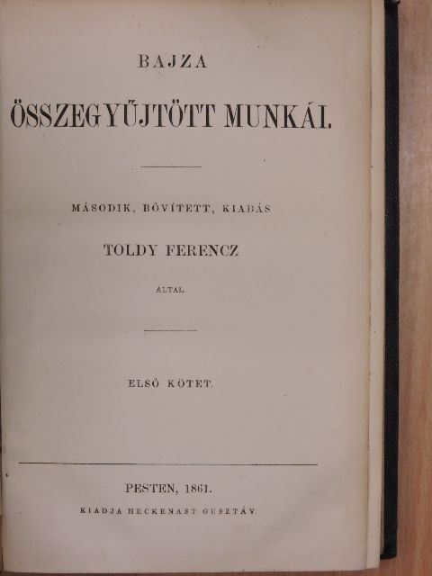 Bajza - Bajza összegyűjtött munkái I-II. [antikvár]