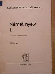Dr. Gorove Lászlóné - Német nyelv I. [antikvár]