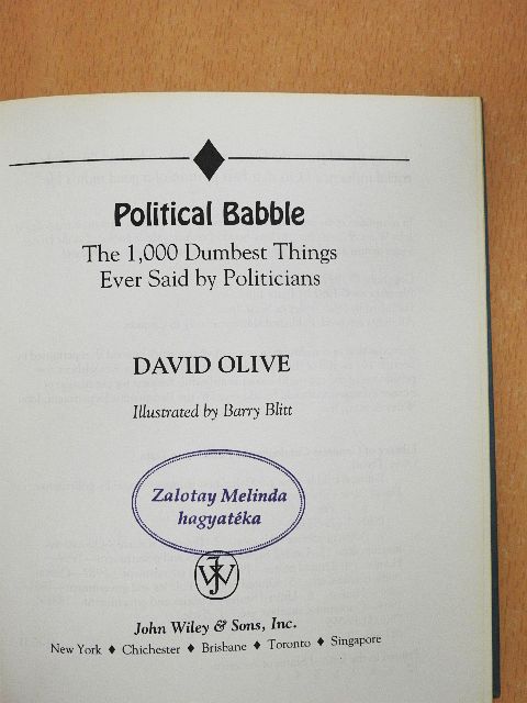David Olive - Political Babble [antikvár]