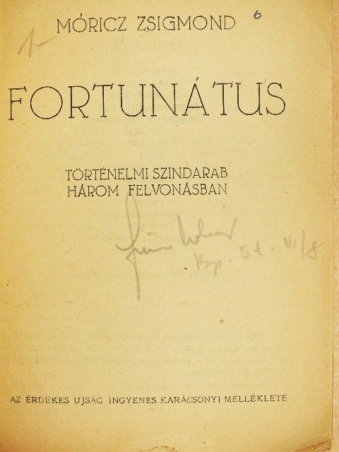 Móricz Zsigmond - Fortunátus [antikvár]