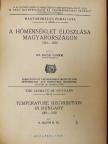Dr. Bacsó Nándor - A hőmérséklet eloszlása Magyarországon [antikvár]
