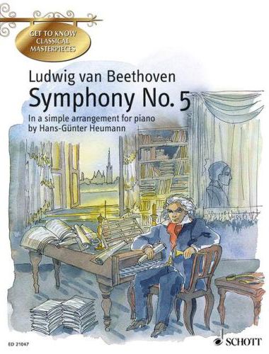 BEETHOVEN - SYMPHONY NO.5 IN A SIMPLE ARRANGEMENT FOR PIANO BY HANS-GÜNTER HEUMANN