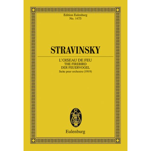 SZTRAVINSZKIJ (STRAVINSKY) - L'OISEAU DE FEU / THE FIREBIRD. TASCHENPARTITUR