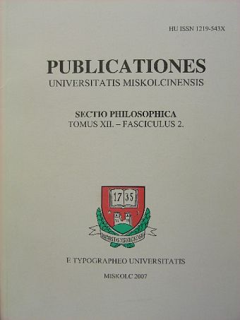Barócziné Nagy Terézia - Publicationes Universitatis Miskolcinensis Tomus XII. - Fasciculus 2. [antikvár]