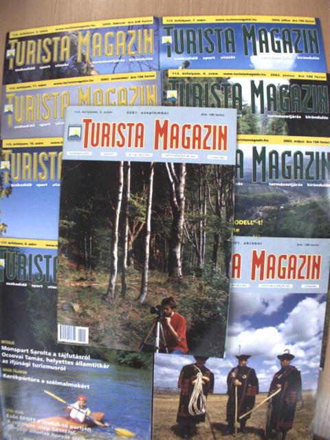 Turista Magazin 2001-2003. (vegyes számok) (9 db) [antikvár]