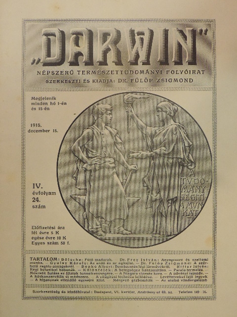 Benke Albert - "Darwin" 1915. december 15. [antikvár]