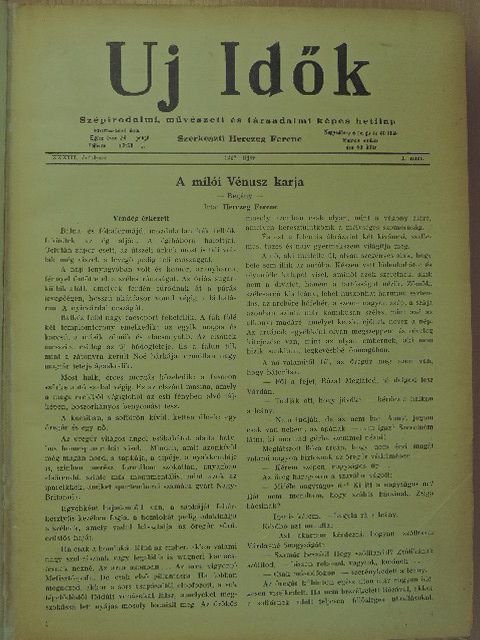 Aggházy Gyula - Uj Idők 1927. január-június (fél évfolyam) [antikvár]