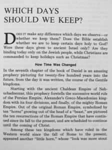 Herbert W. Armstrong - Pagan Holidays or God's Holy Days-Which? [antikvár]