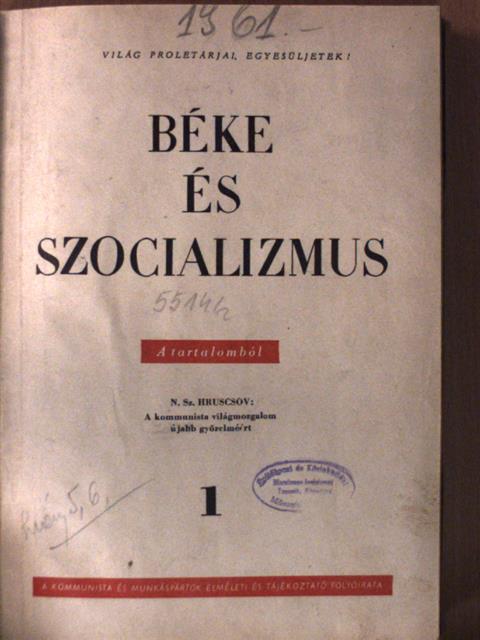 G. Gheorghiu-Dej - Béke és Szocializmus 1961. (nem teljes évfolyam) [antikvár]