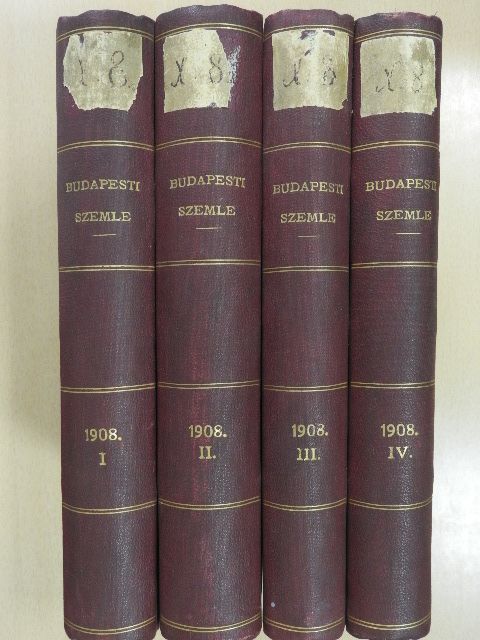 Bezard Lucien - Budapesti Szemle 1908. I-IV. [antikvár]