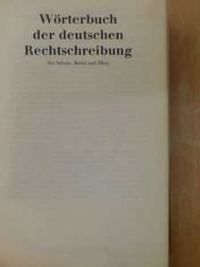 Wörterbuch der deutschen Rechtschreibung [antikvár]