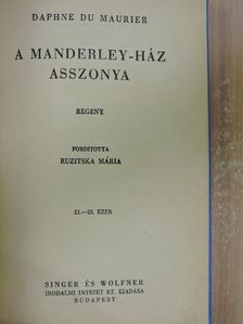 Daphne du Maurier - A Manderley-ház asszonya [antikvár]