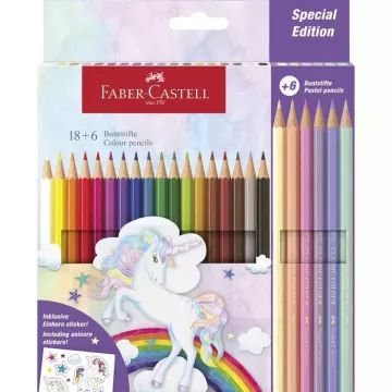 Faber-Castell: Színes ceruza készlet - 18 + 6 db-os