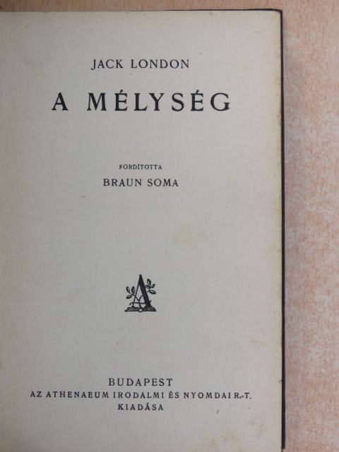 Jack London - A mélység [antikvár]