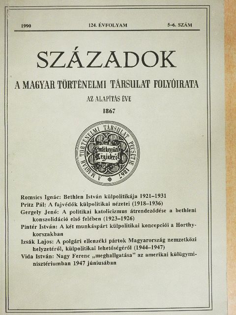 A. Sz. Milnyikov - Századok 1990/5-6. [antikvár]