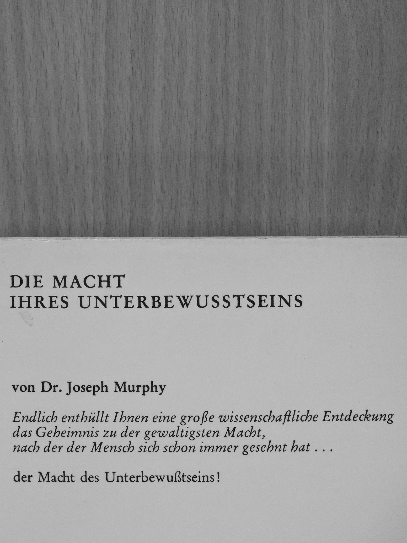 Dr. Joseph Murphy - Die Macht ihres Unterbewusstseins [antikvár]