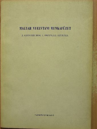 Szende Aladár - Magyar nyelvtani munkafüzet [antikvár]