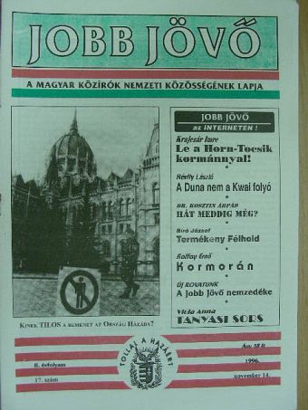 Bognár József - Jobb Jövő 1996. november 14. [antikvár]